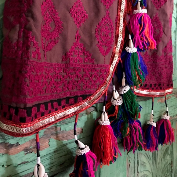 Brown Indie Tassel Skirt - Picture 5 of 7